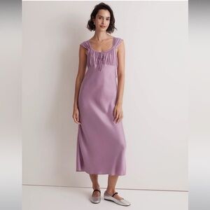 Madewell | Square-Neck Midi Dress